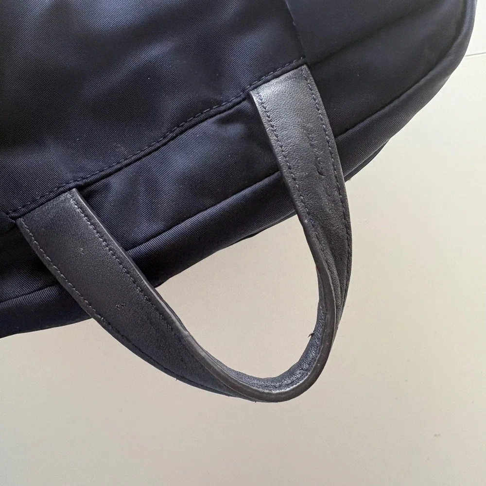 Tumi Voyageur Backpack Women Medium Navy Blue Nylon Gold‎ Hardware Laptop Bag